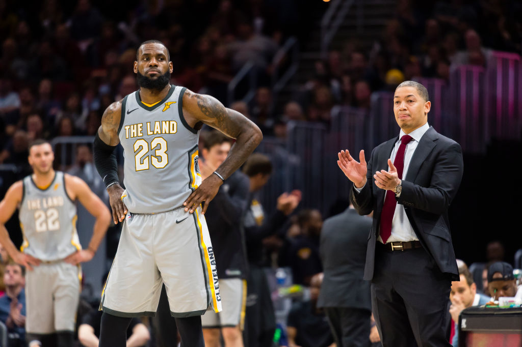 Tyronn Lue coaches LeBron James in Cleveland and could be on the shortlist to replace Luke Walton as Los Angeles Lakers coach.