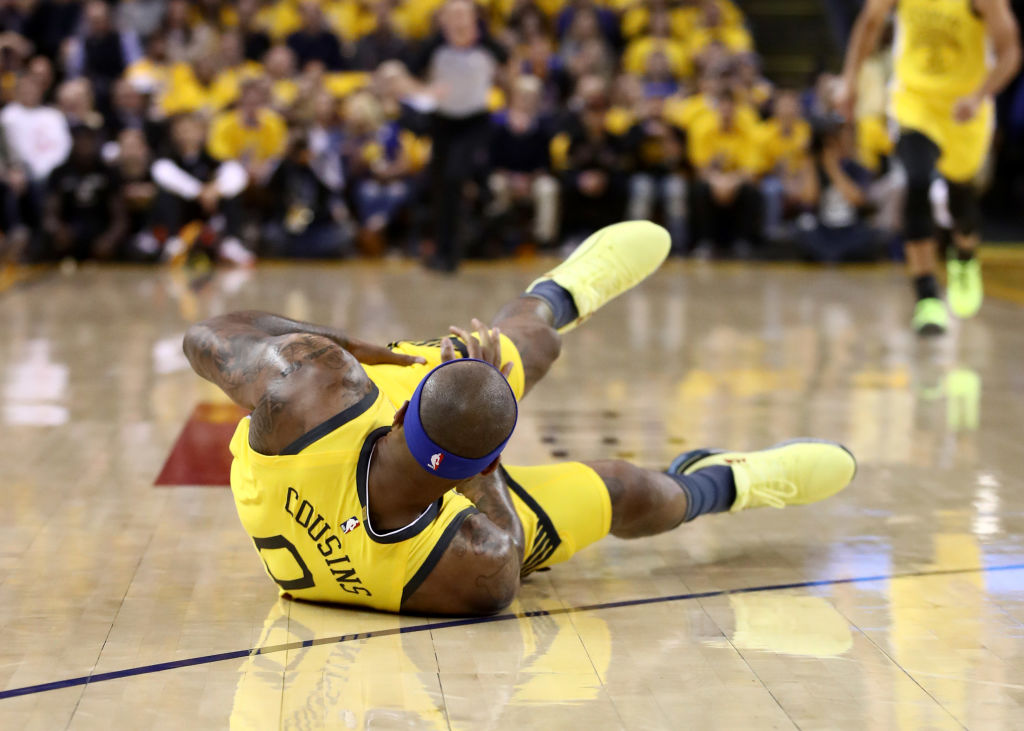 DeMarcus Cousins has had some tough injury luck during his NBA career, including a quad injury in the Warriors' second game of the 2019 playoffs.