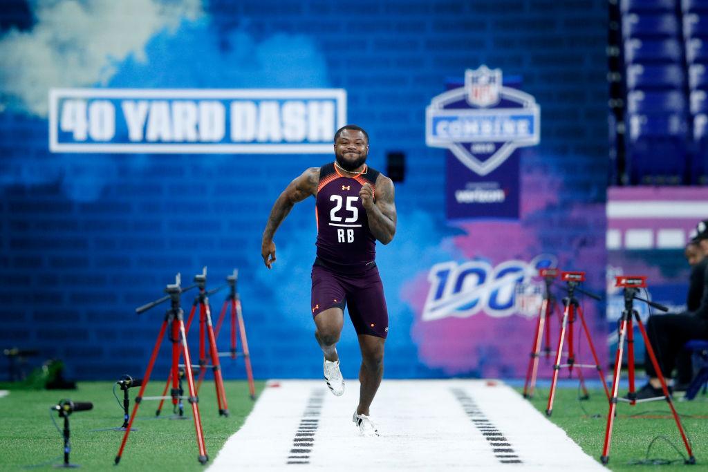 Mike Weber is one of the running backs who ran the fastest 40-yard dash times at the NFL draft combine.