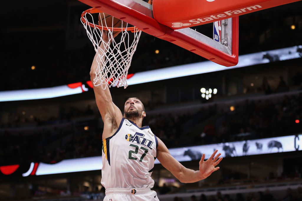 Rudy Gobert has more dunks than anyone in the NBA in 2018-19.