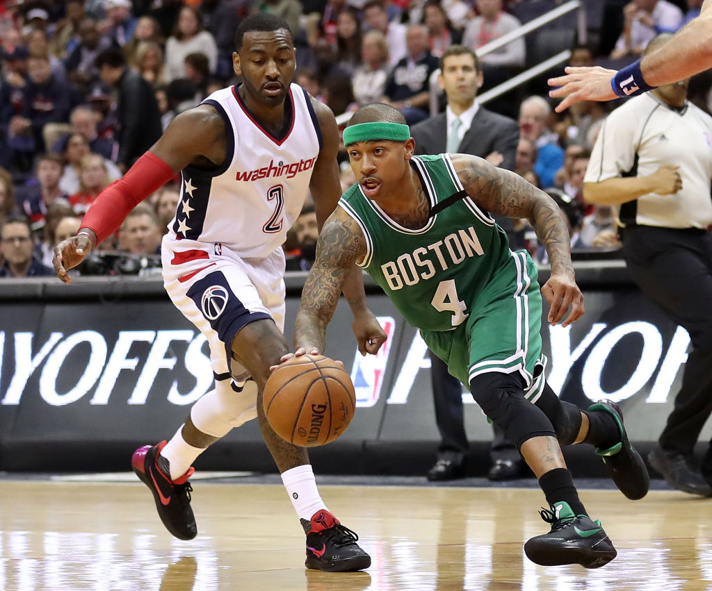 Isaiah Thomas scored 53 against the Wizards during the 2017 NBA playoffs.