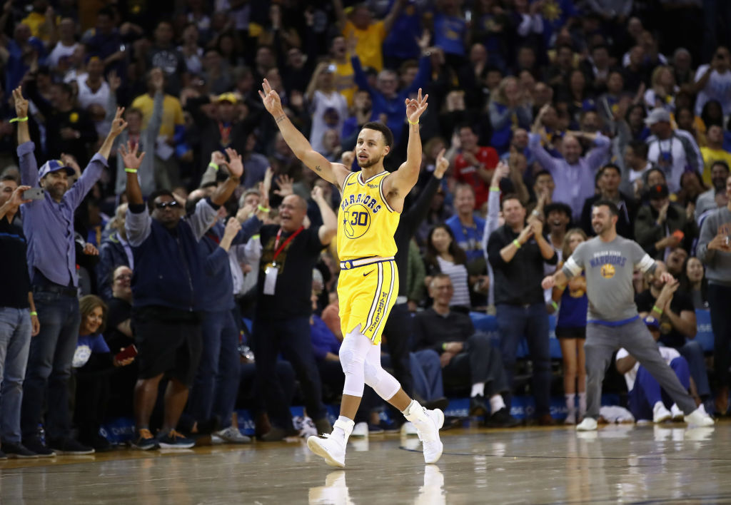 The Warriors Steph Curry needed just one playoff game to set an NBA postseason record
