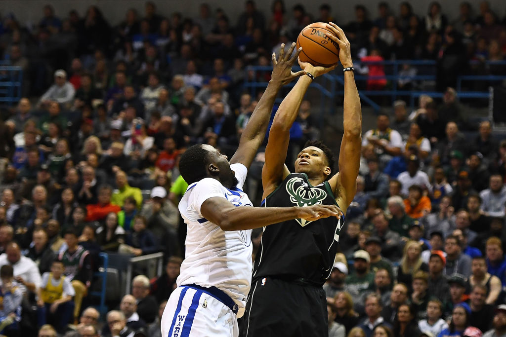 Giannis Atetokounmpo is one of the East All-Stars facing the Golden State Warriors in our hypothetical NBA Finals matchup.