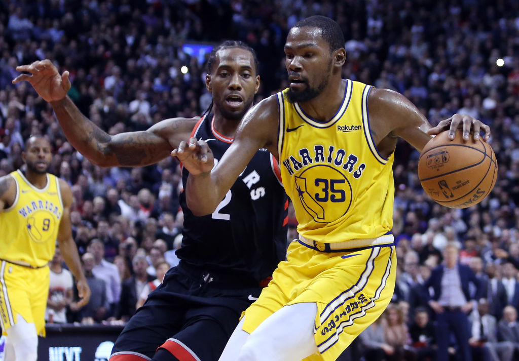 Kawhi Leonard leads the Toronto Raptors against Kevin Durant and the Golden State Warriors in the 2019 NBA Finals.