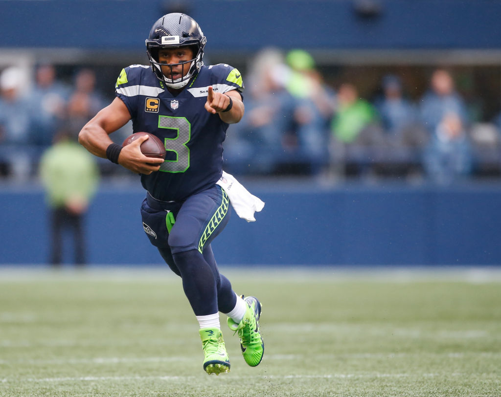 Like Kyler Murray, Russell Wilson is considered small by NFL quarterback standards.