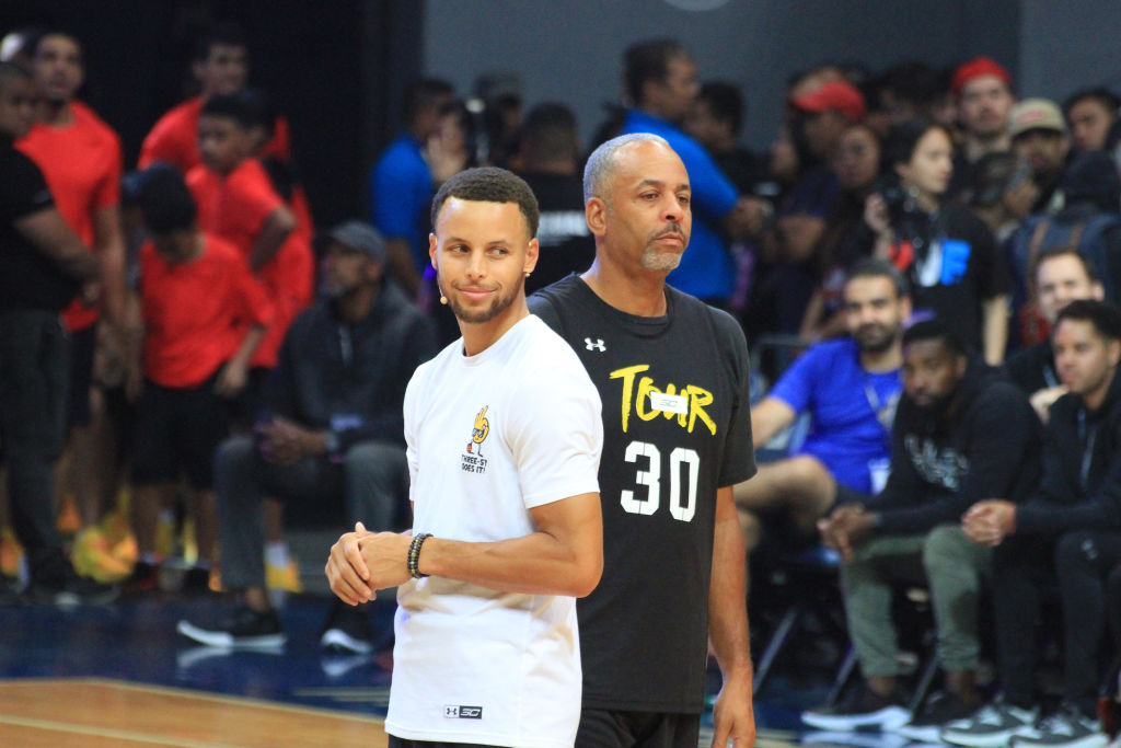 Stephen Curry (left) and his dad, Dell Curry, didn't think Golden State was a good destination.