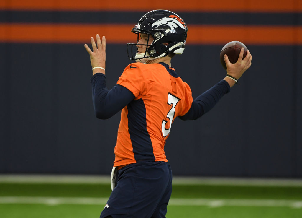 The Broncos' Drew Lock shouldn't expect any help from Joe Flacco during his rookie season.