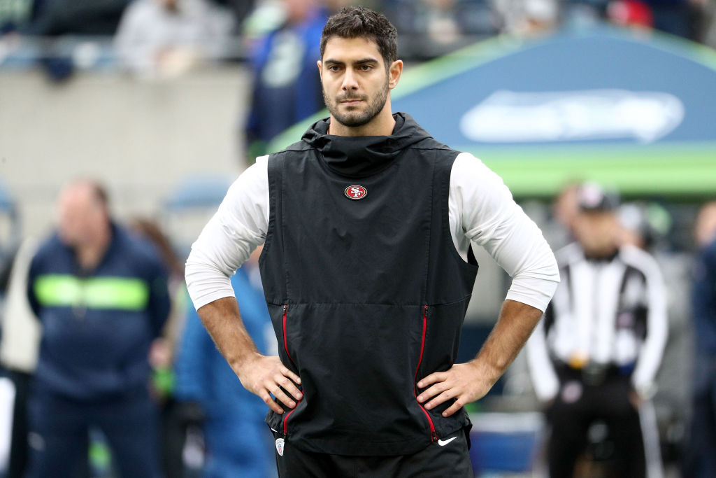 Jimmy Garoppolo is reacting to the game, not thinking, which should scare opponents.