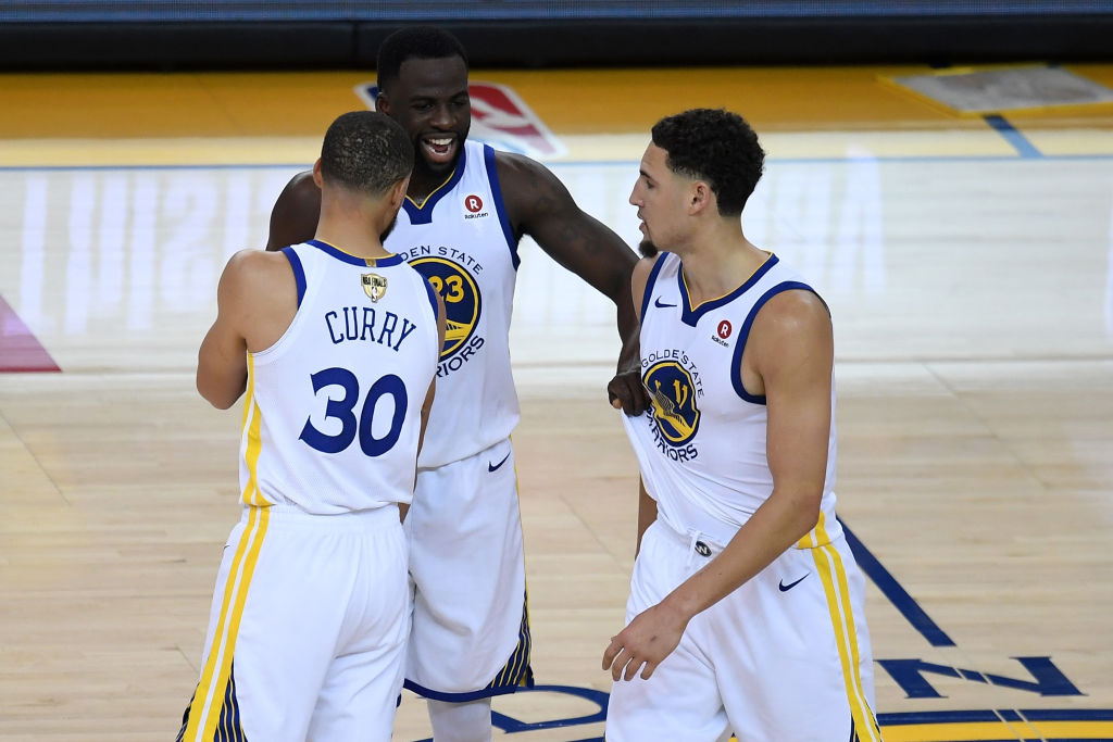 Re-signing Klay Thompson (right) and keeping him with Stephen Curry and Draymond Green is a move the Golden State Warriors need to make during NBA free agency in 2019.