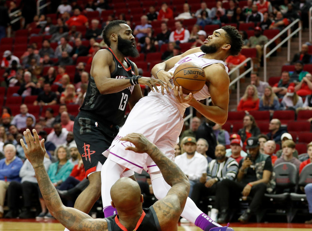 James Harden and Karl-Anthony Towns both committed a ton of fouls during the 2018-19 NBA season.