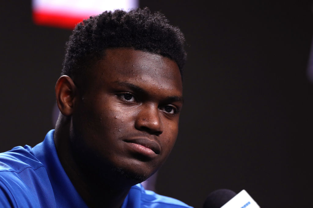 Don't expect any insane trade offers from teams looking to move up and draft Zion Williamson.