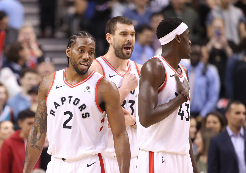 Kawhi Leonard, Marc Gasol, and Pascal Siakam lead the Toronto Raptors into the 2019 Eastern Conference Finals.