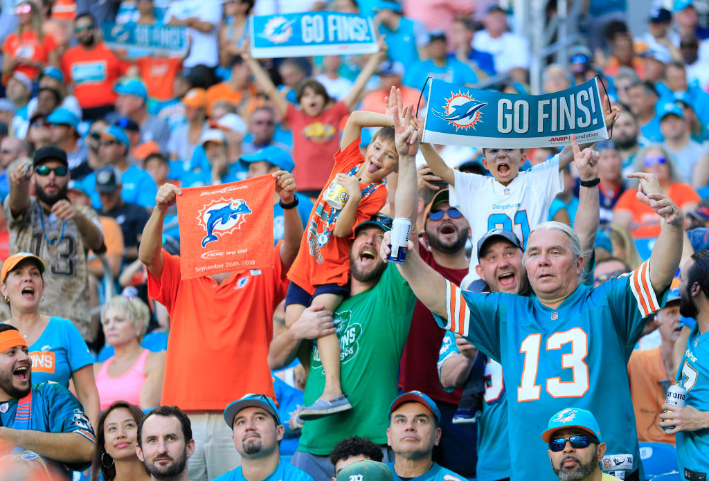 The Dolphins are one of the NFL teams that pack the stadium no matter what.