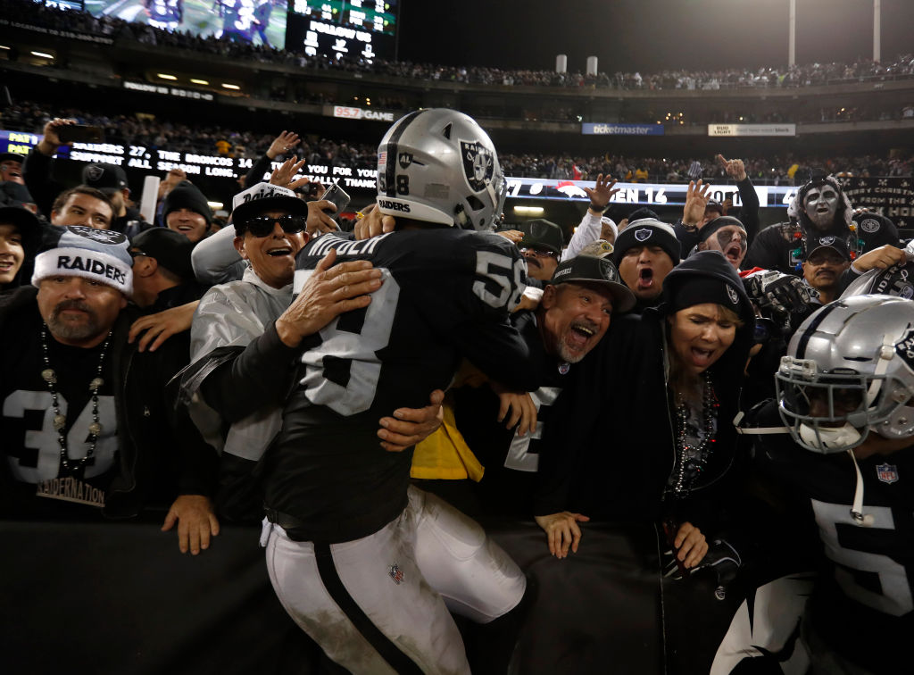 The Raiders are one of the NFL teams that pack the stadium no matter what.