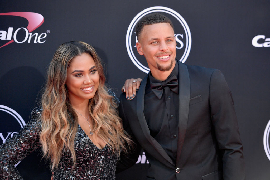Ayesha Curry (left) sent one of the NBA's most notorious tweets in 2016.