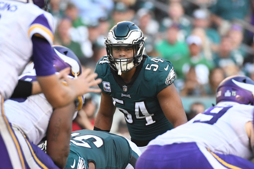 The Philadelphia Eagles' linebacking corps, including Kamu Grugier-Hill, doesn't instill a lot of fear in opponents.