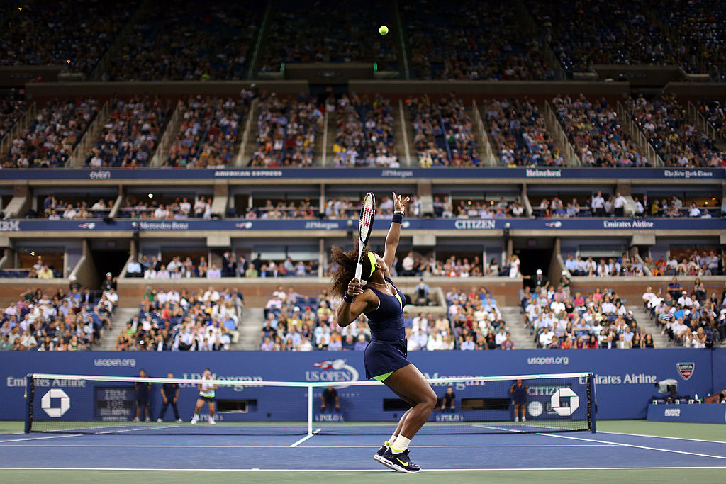Serena Williams' serve
