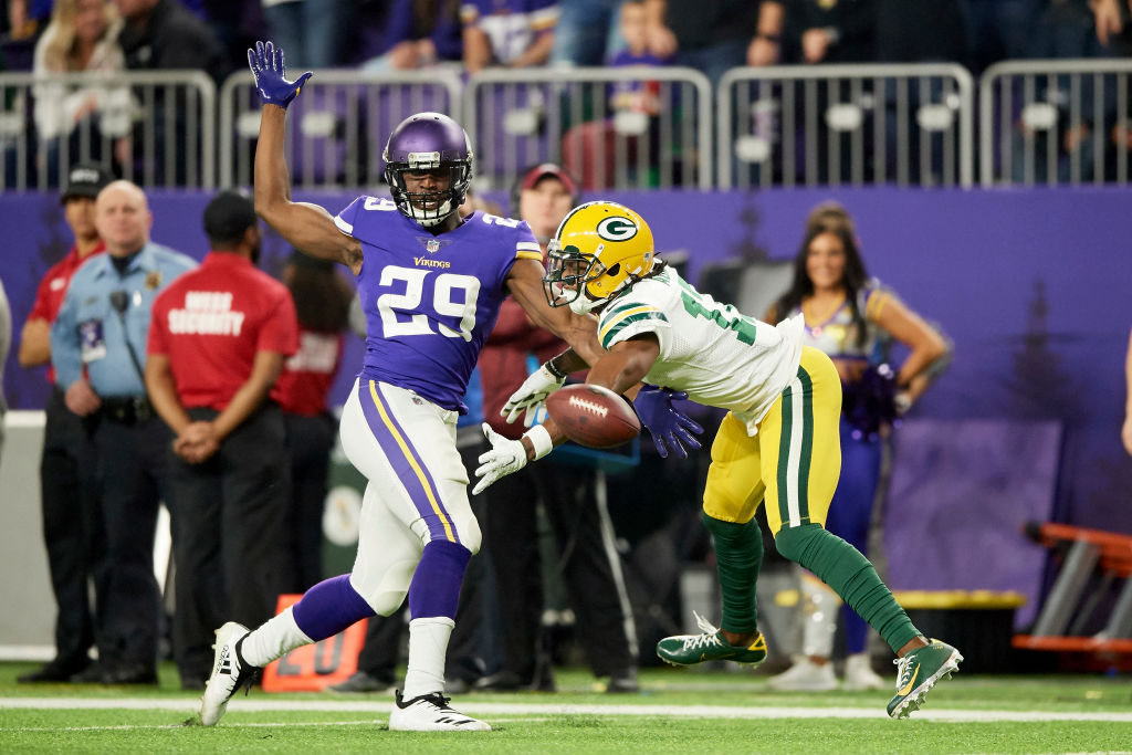 The Vikings Xavier Rhodes is different from most NFL cornerbacks -- he actually respects his opponents, such as Green Bay's Davante Adams.
