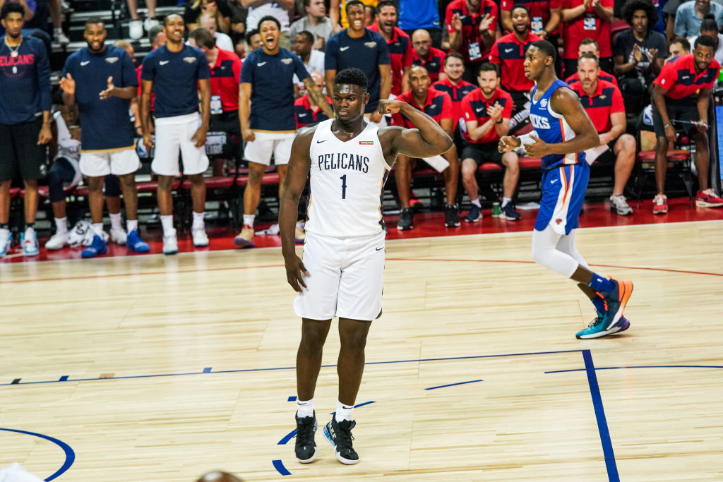 Zion Williamson defies the laws of gravity for someone who weighs as much as him.