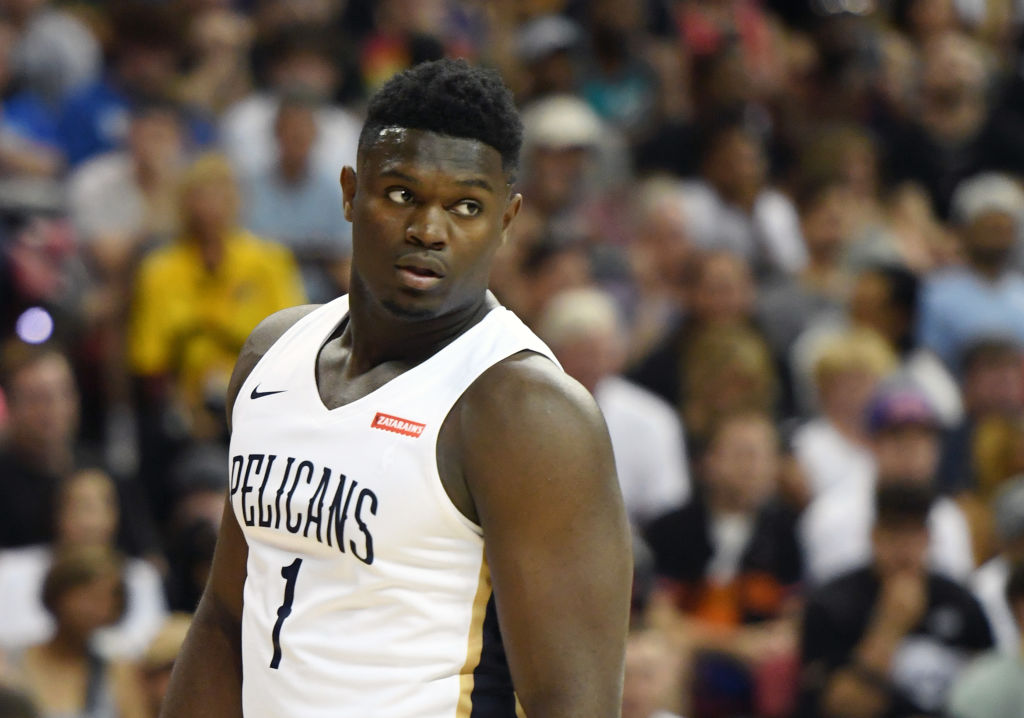 Zion Williamson defies the laws of gravity for someone who weighs as much as him.