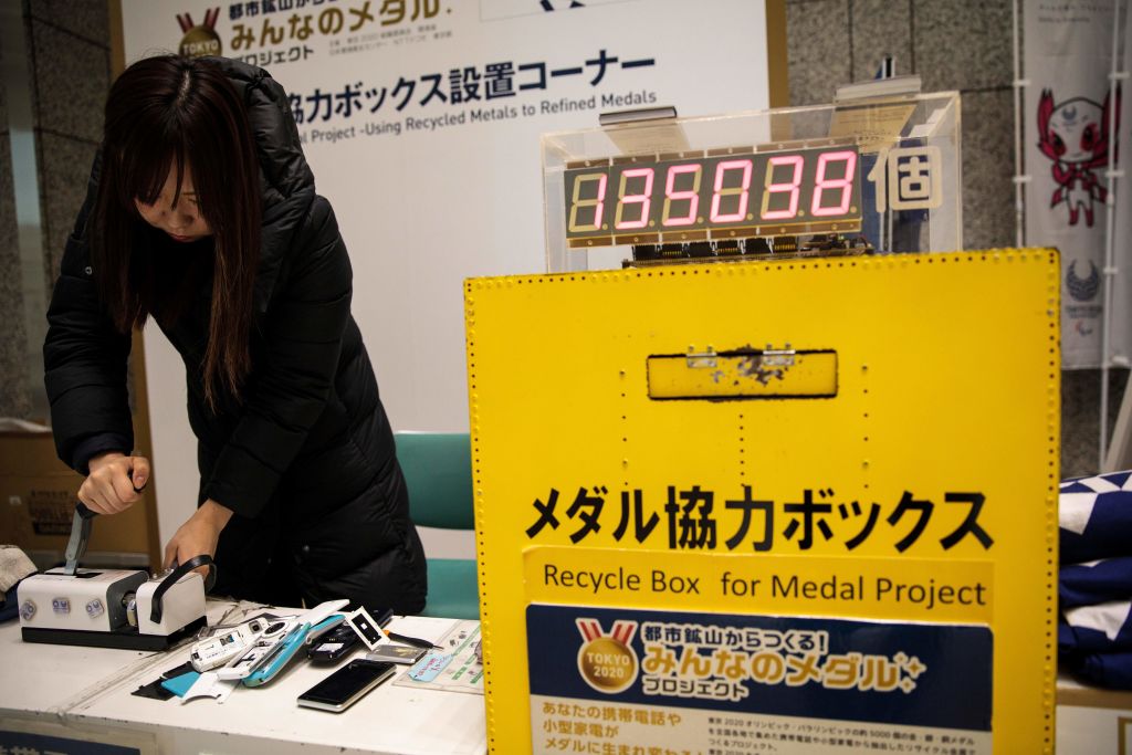 The medals for the 2020 Olympics will be made from old phones and recycled electronics.