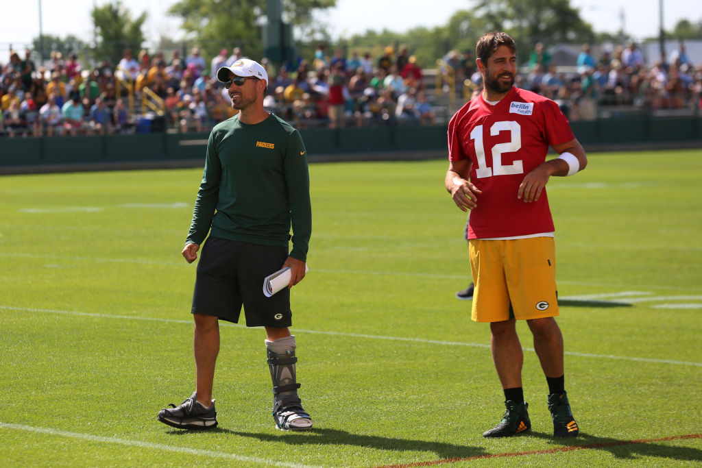 Packers quarterback Aaron Rodgers already likes new head coach Matt LaFleur more than former coach Mike McCarthy.