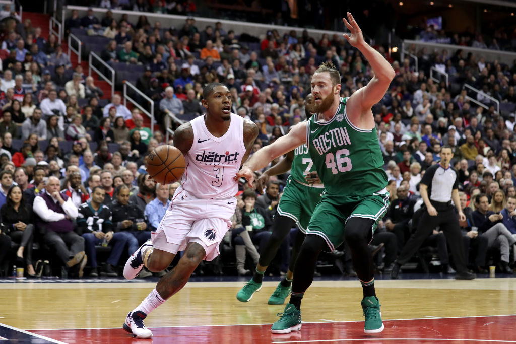 Bradley Beal (left) to the Celtics would get him away from the Wizards' toxic situation and make Boston a better contender in the NBA.