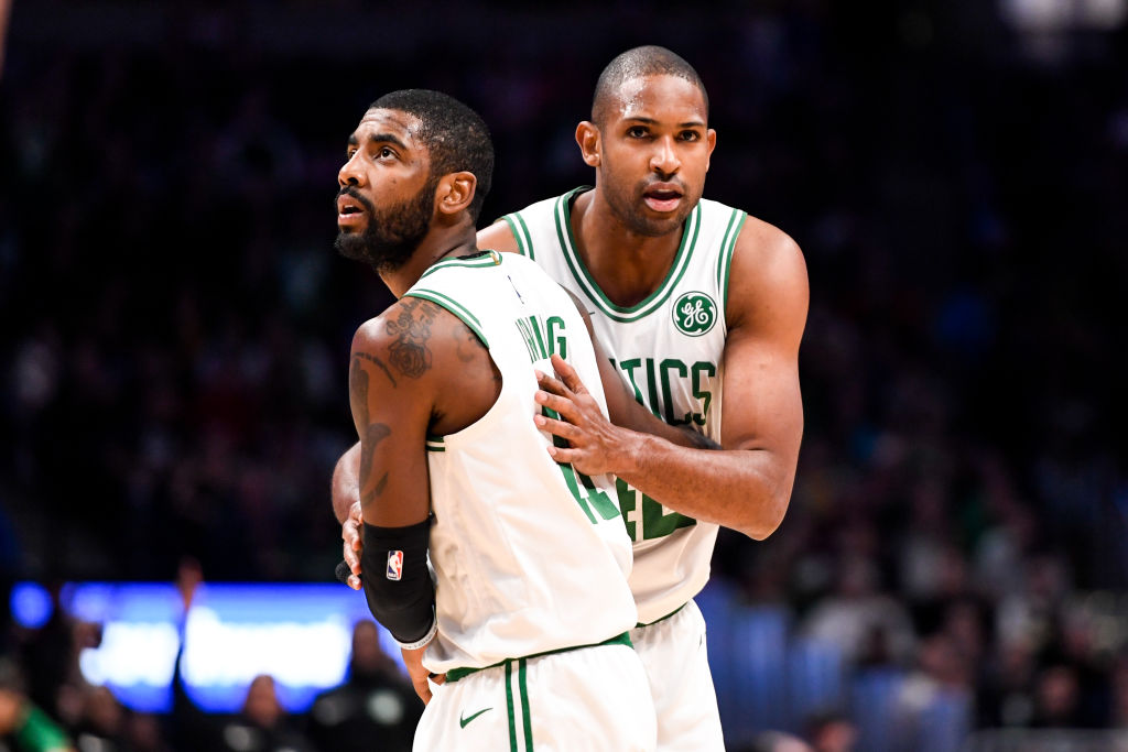 Kyrie Irving (left) and Al Horford both left the Celtics, but one absence might be harder on the team than the other.