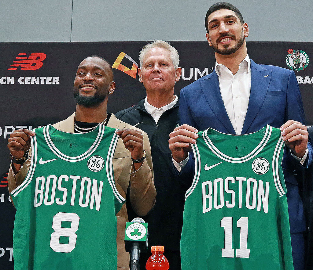 Kemba Walker (left) and Enes Kanter (right) are the new additions for the Celtics after Kyrie Irving and Al Horford left.