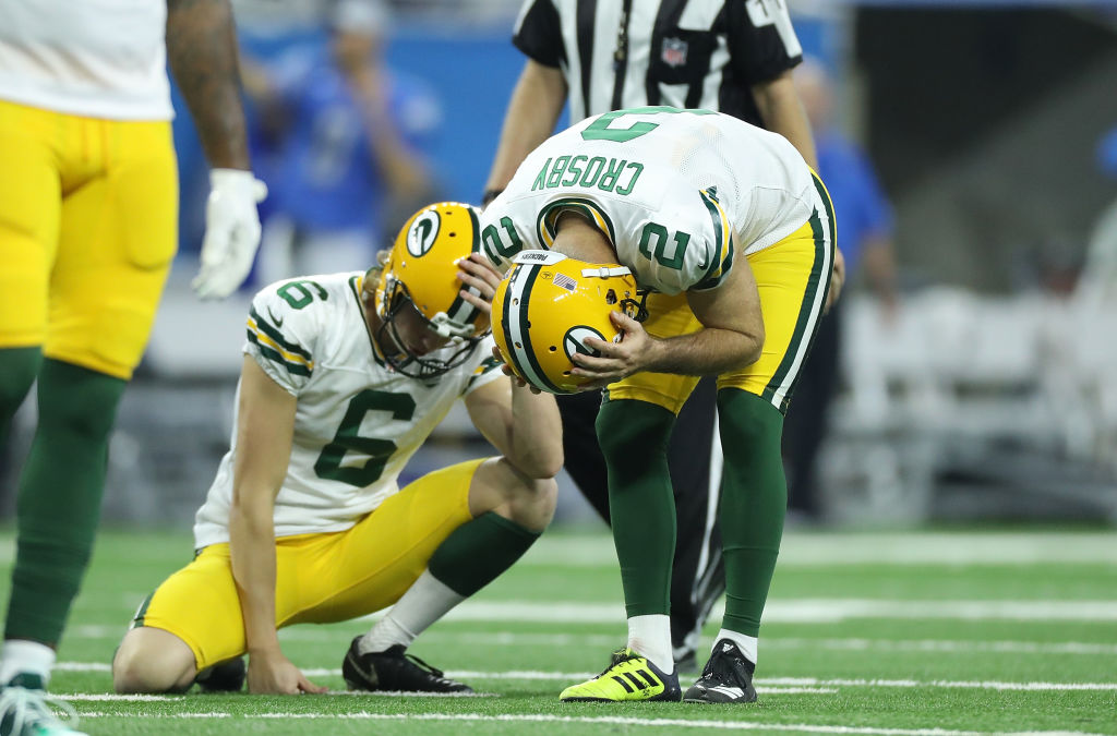 Mason Crosby had a total meltdown last season against the Detroit Lions