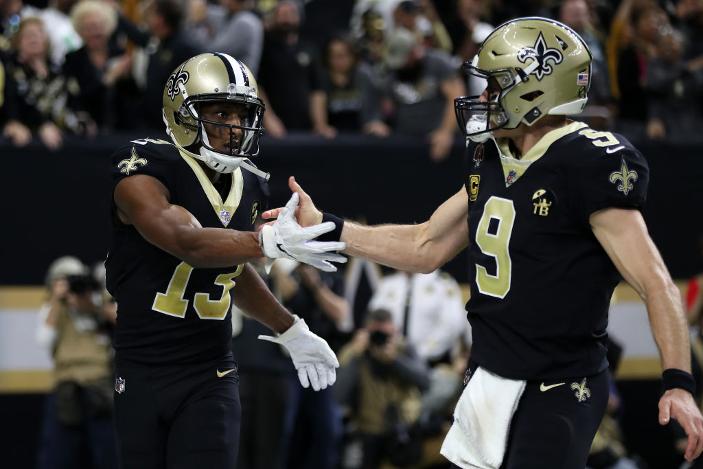 Michael Thomas and Drew Brees have had plenty to celebrate together since 2016