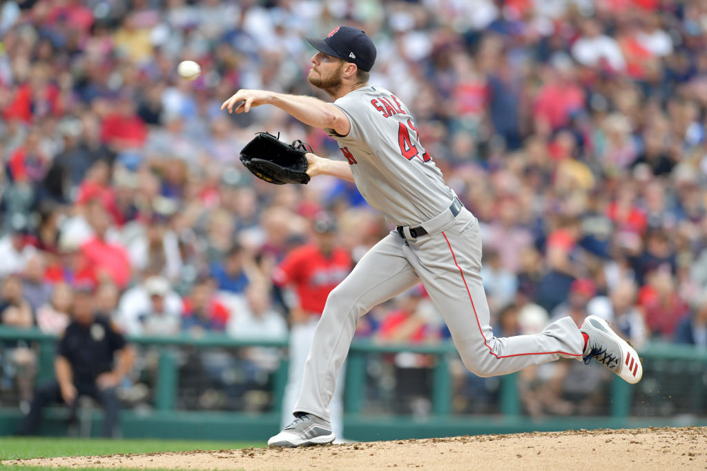 Starting pitcher Chris Sale #41 of the Boston Red Sox