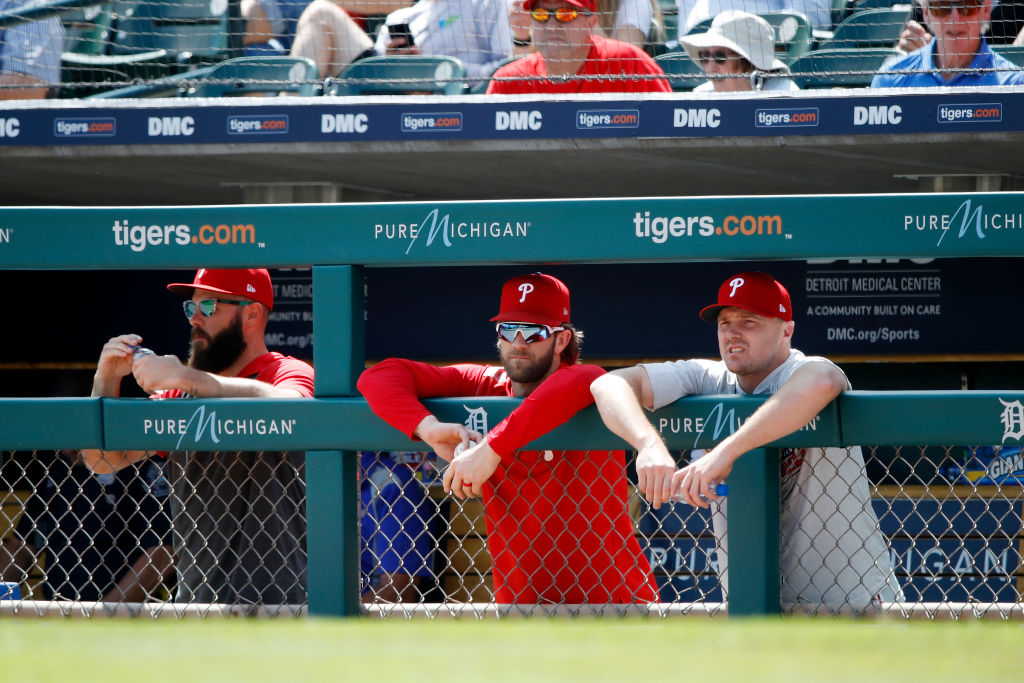 Both Jake Arrieta (left) and Bryce Harper (middle) have underperformed for the Phillies this season.