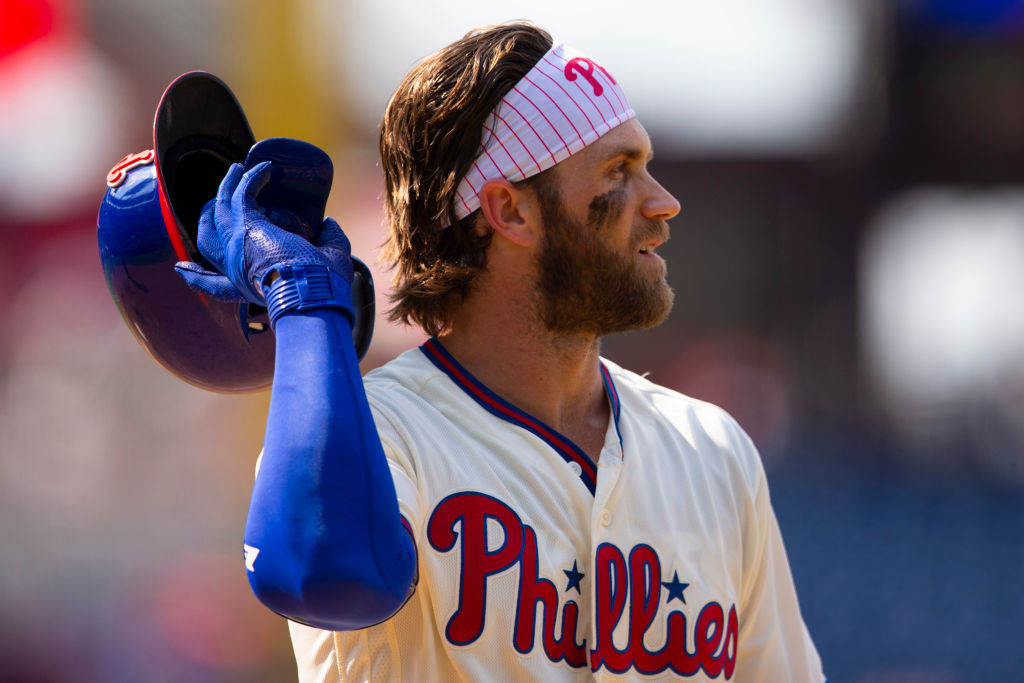 Bryce Harper (pictured) and teammate Jake Arriets have underperformed for the Phillies this season.