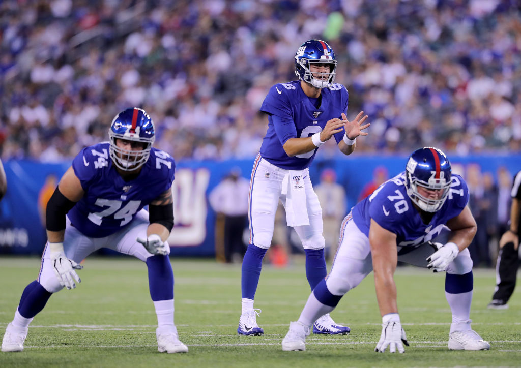 Daniel Jones (middle) and the New York Giants might be a lot better than people expect in 2019.