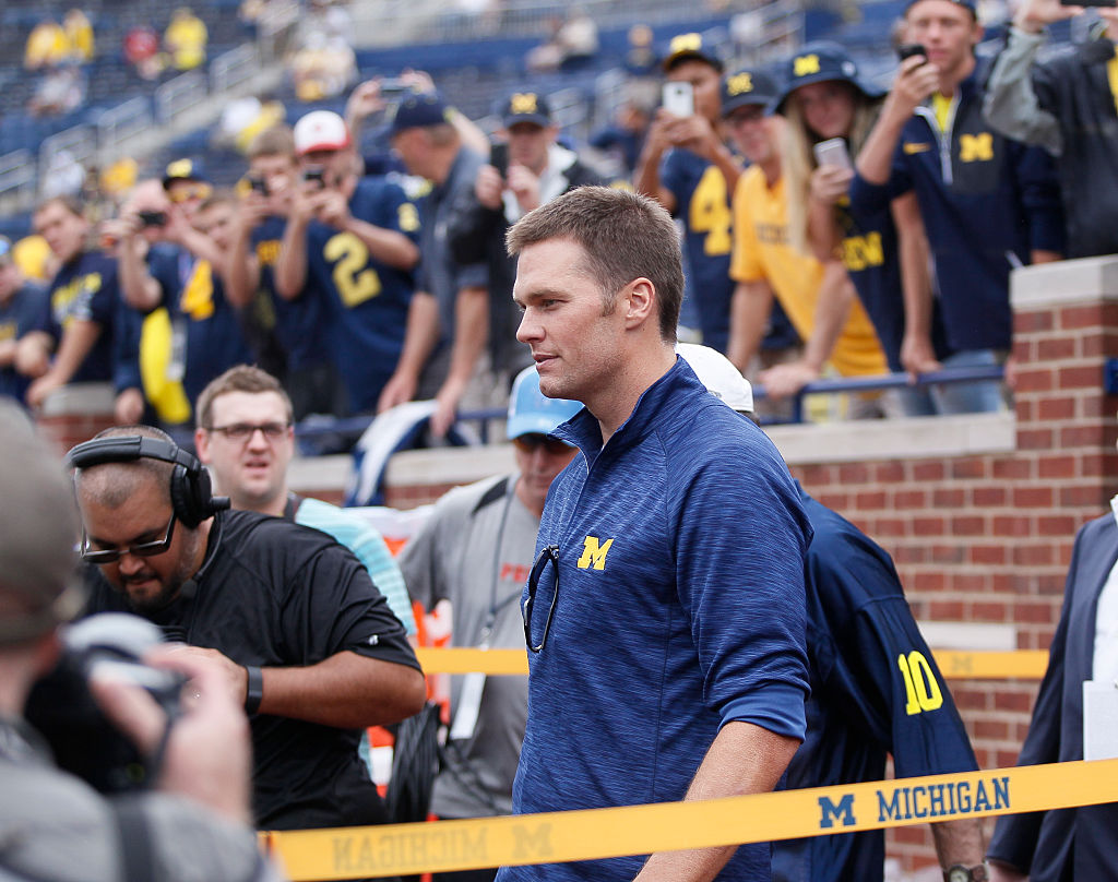 tom brady u of m jersey