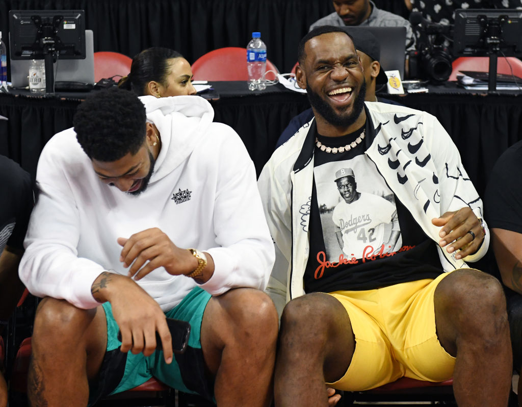 Lakers forwards Anthony Davis and LeBron James have a budding relationship