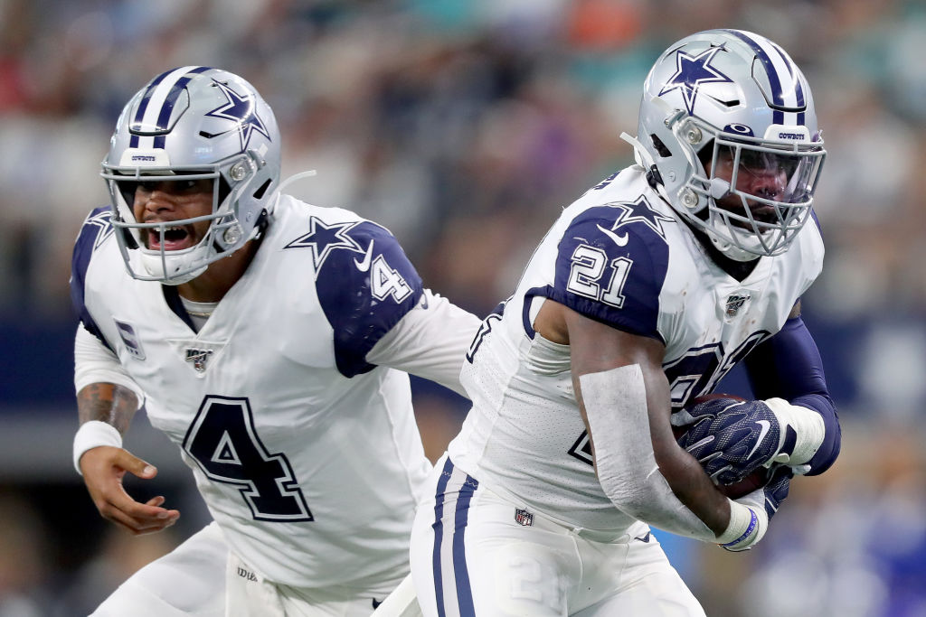 Cowboys Dak Prescott and Ezekiell Elliott