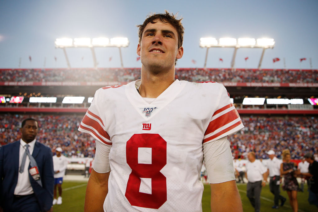 Giants rookie quarterback Daniel Jones after win vs. Buccaneers