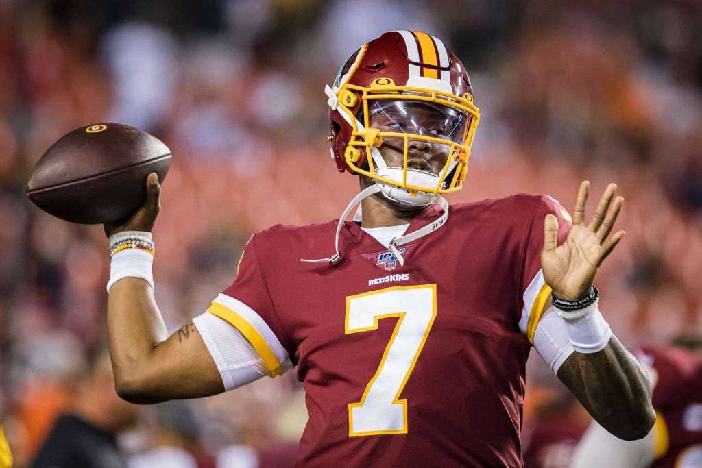 Dwayne Haskins #7 of the Washington Redskins