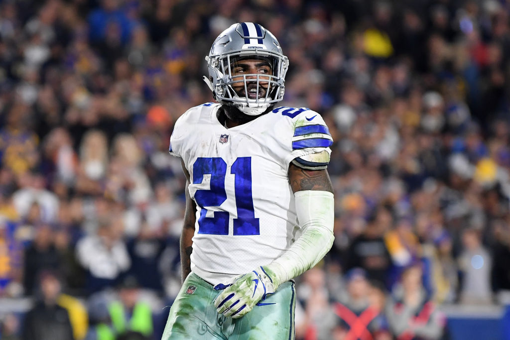 Ezekiel Elliott #21 of the Dallas Cowboys