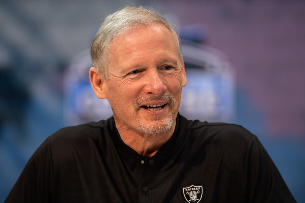 Mike Mayock enjoying a laugh during more simple times