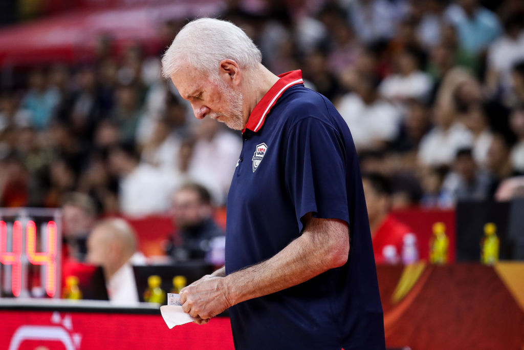 Gregg Popovich coach of USA in action