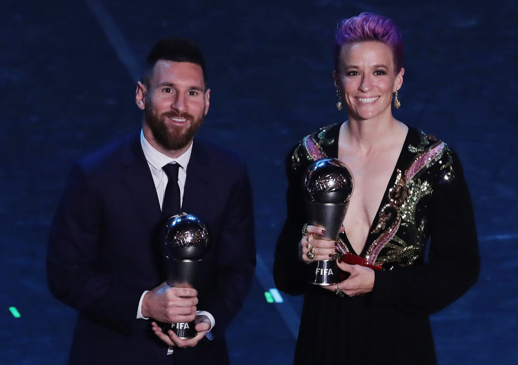 Barcelona's Lionel Messi was named the best men's soccer player in the world.