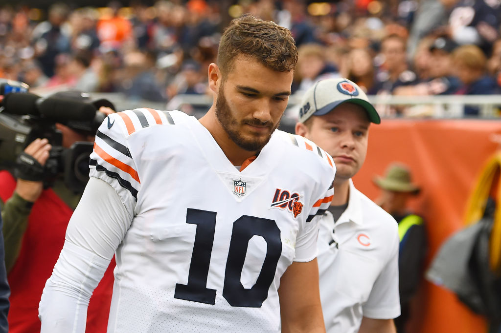 Mitchell Trubisky #10 of the Chicago Bears