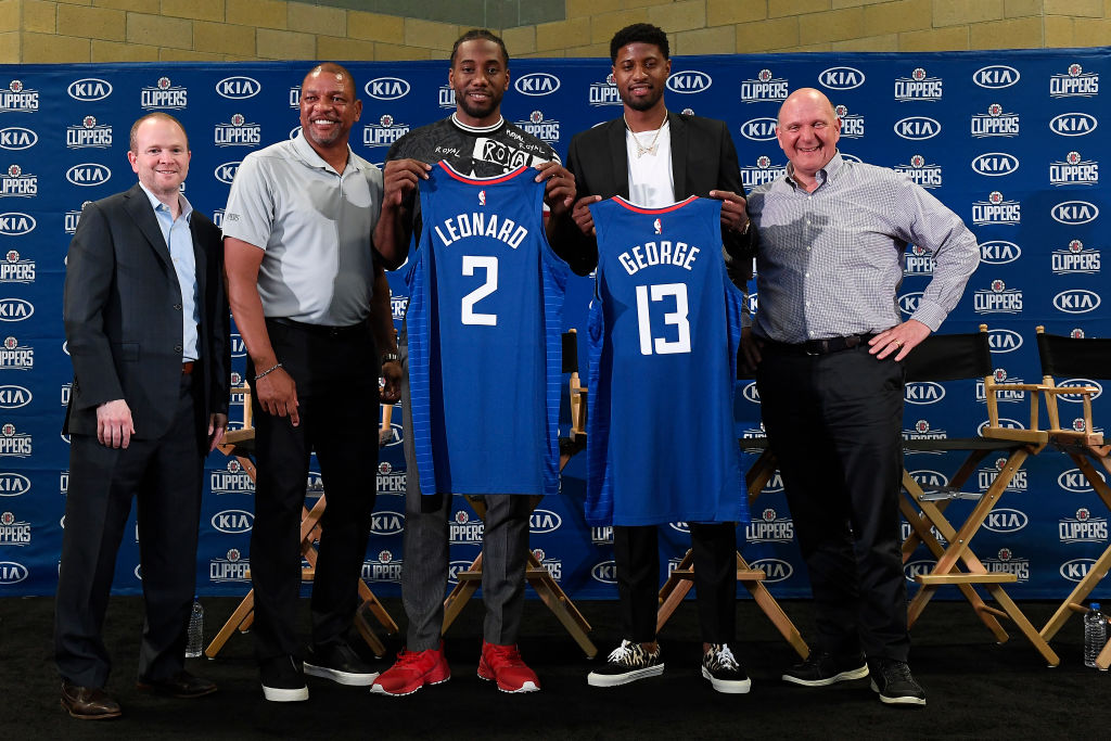 Clippers' forwards Kawhi Leonard and Paul George