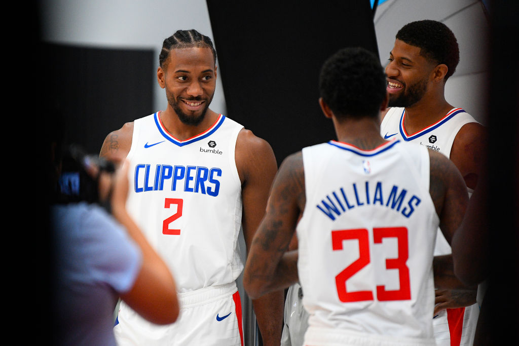 Clippers forward Kawhi Leonard and Paul Geoge