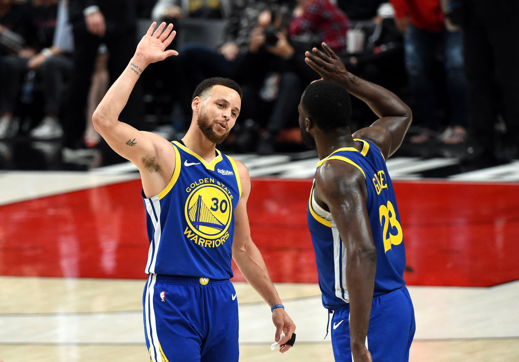 Warriors' All-Stars Stephen Curry and Draymond Green