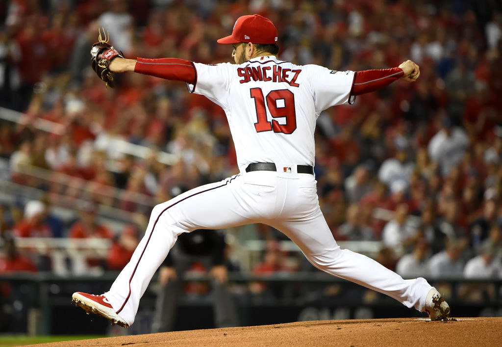 Anibal Sanchez went five strong against the Dodgers in Game 3 of the NLDS