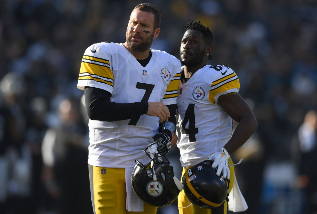 Ben Roethlisberger and Antonio Brown linked up as Pittsburgh Steelers teammates.